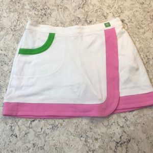 White Lilly Pulitzer tennis skort